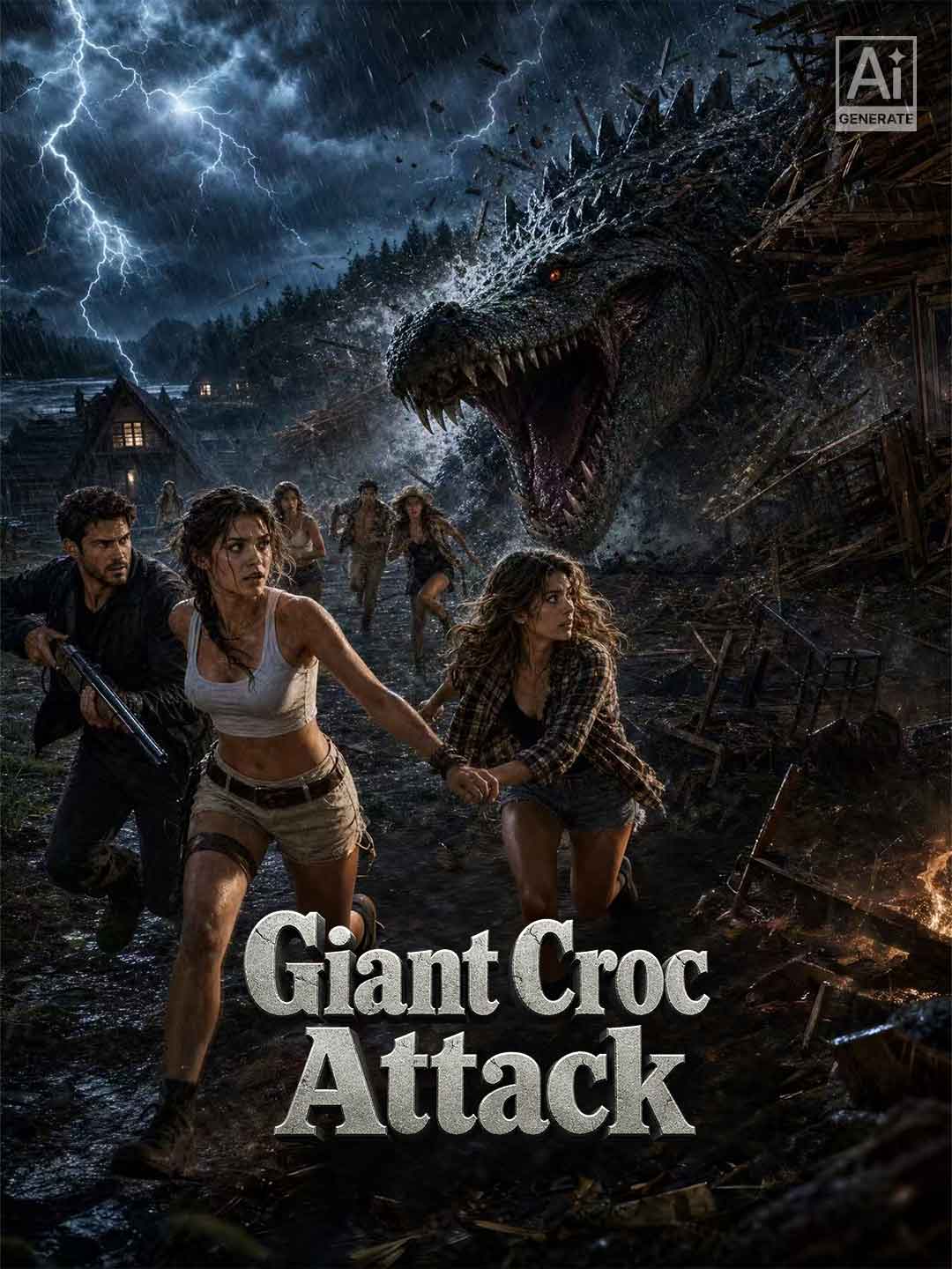 Giant Croc Attack
