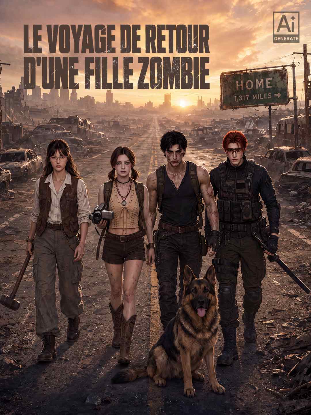 LE VOYAGE DE RETOUR D'UNE FILLE ZOMBIE
